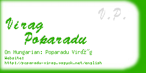 virag poparadu business card